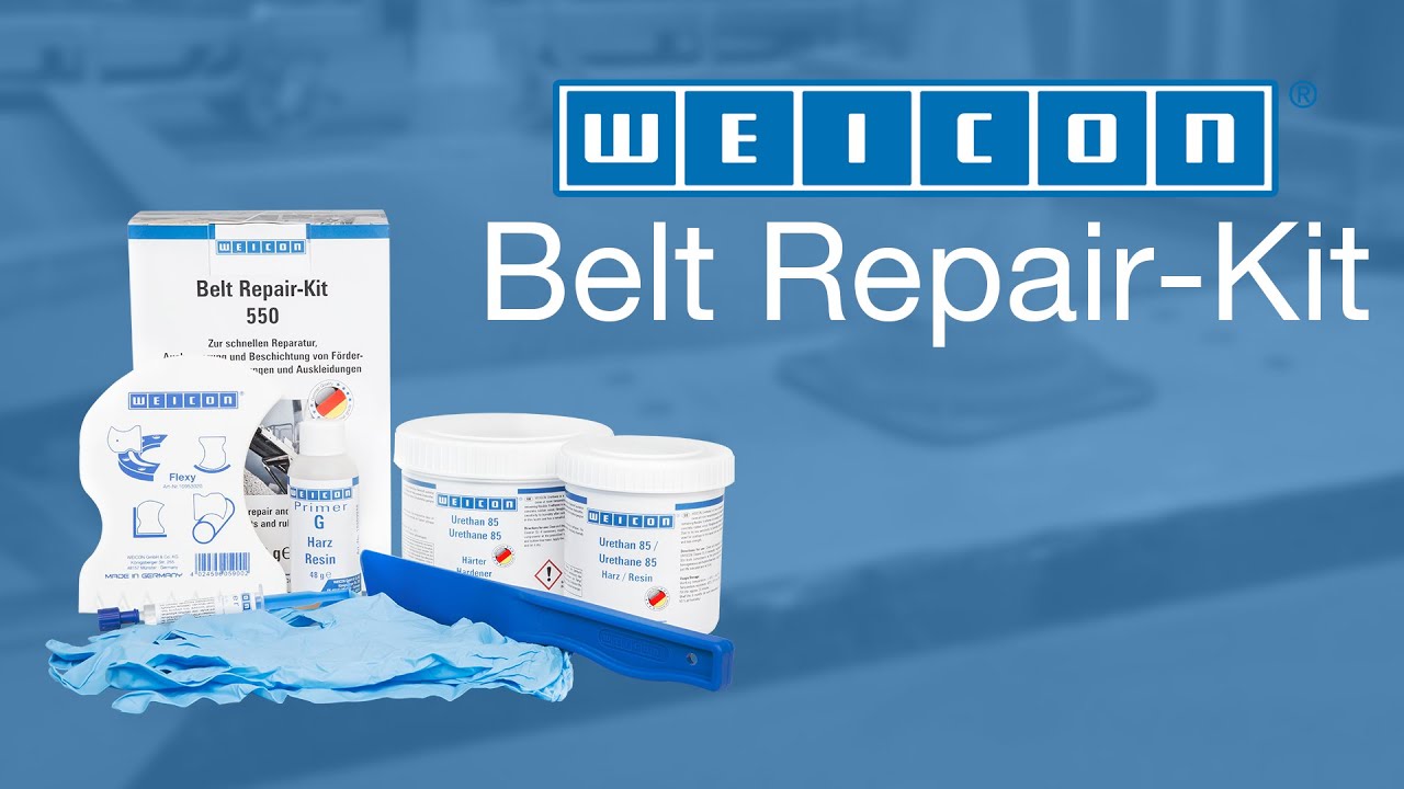 Repairing a tear in a conveyor belt | WEICON Belt Repair-Kit 550