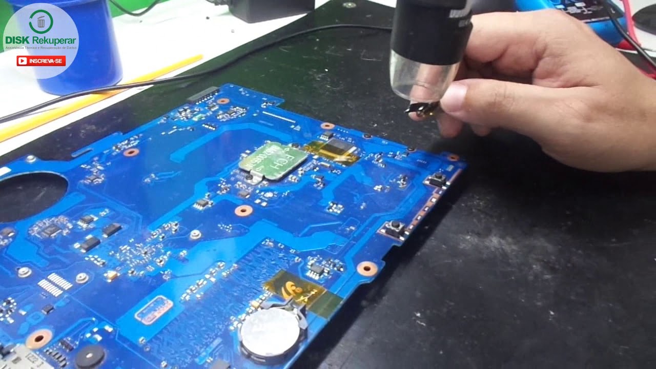 Análise com reparo de notebook Samsung RV415 que não liga - Defeito na placa mãe - Parte 3 (Final)