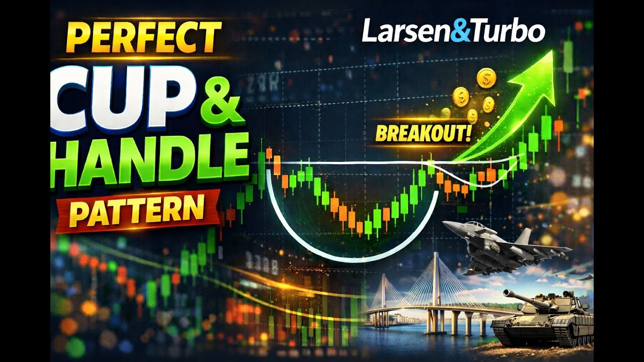 LARSEN&TURBO TECHNICAL CHART PATTERN | CUP WITH HANDLE | BASIC OF STOCK MARKET| FUNDAMENTAL ANALYSIS