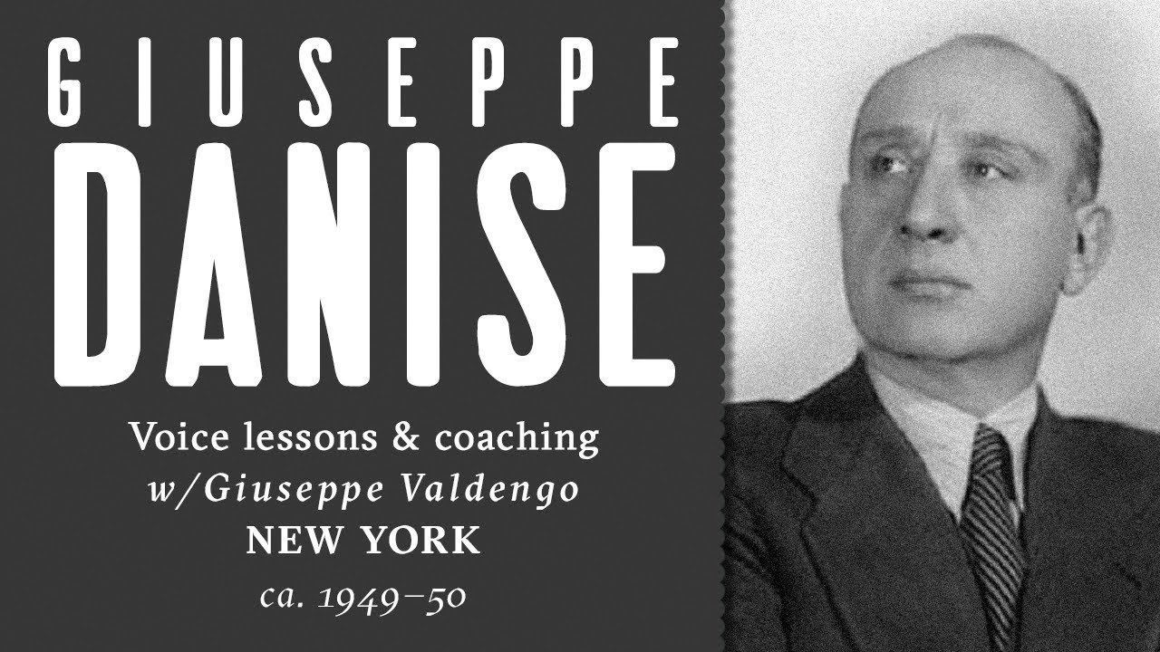 Voice lessons with baritone Giuseppe Danise sharing bel canto wisdom with Giuseppe Valdengo
