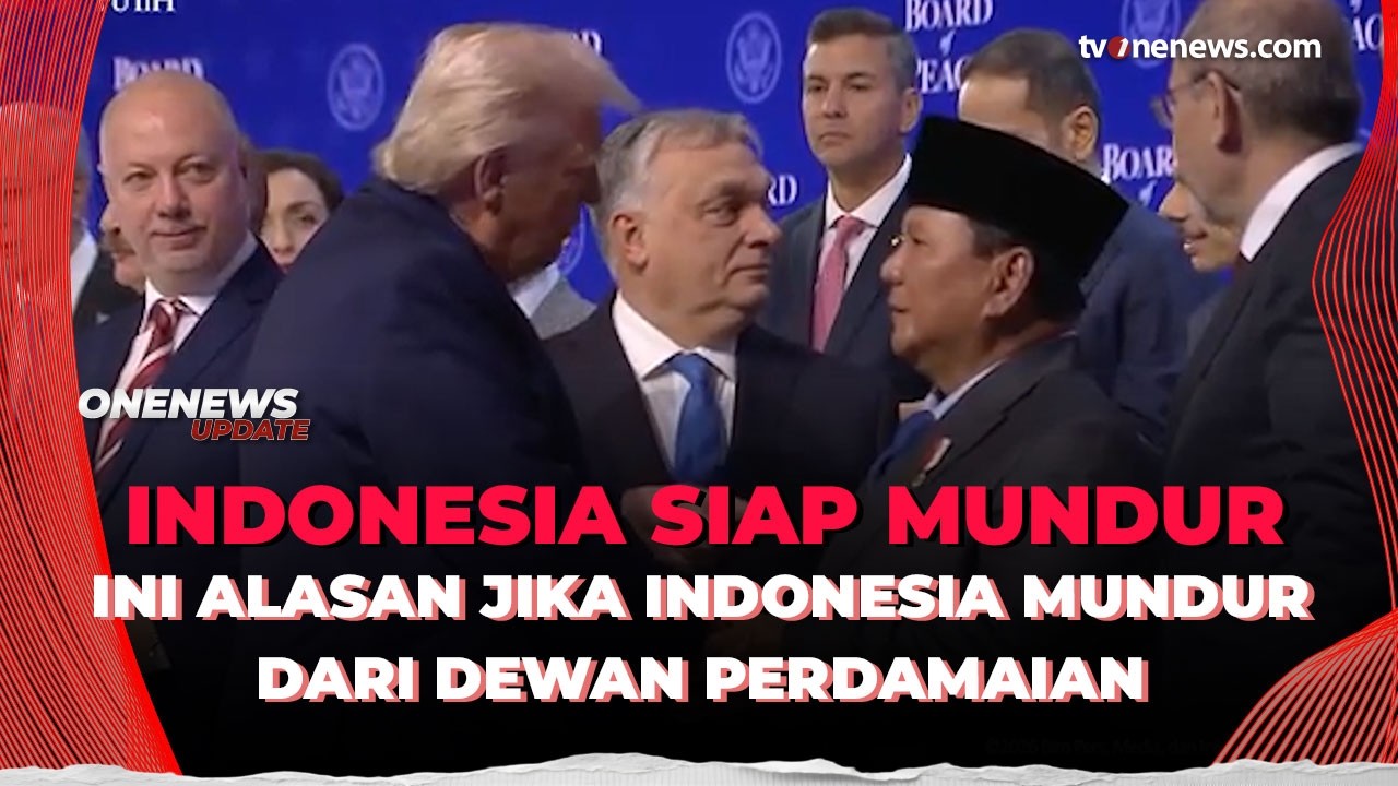 Indonesia Siap Keluar Dewan Perdamaian, Jika Hal Ini Terjadi | OneNews Update