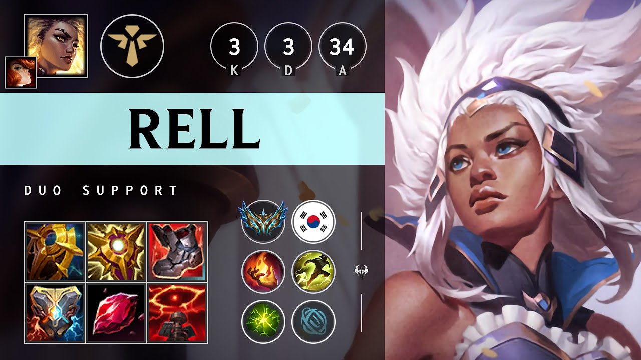 Rell Support vs Poppy - KR Challenger Patch 25.S1.2