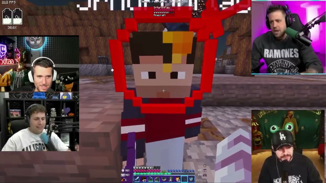 AURONPLAY le quería r00b4r el perrito a JUANSGUARNIZO y visita la casa de PERXITA 🤩 MINECRAFT