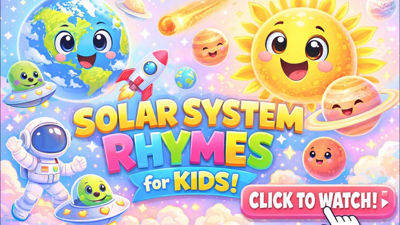 🌞 Solar System Rhyme for Kids 🌍 | Fun Planet Song | like and Subscribe please!