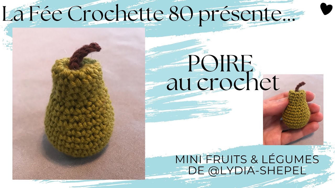 Mini POIRE au crochet