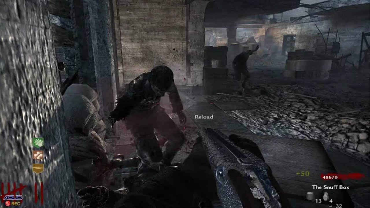 Cod:waw Nazi zombies: Type99 and PAP sawed off shoty gameplay