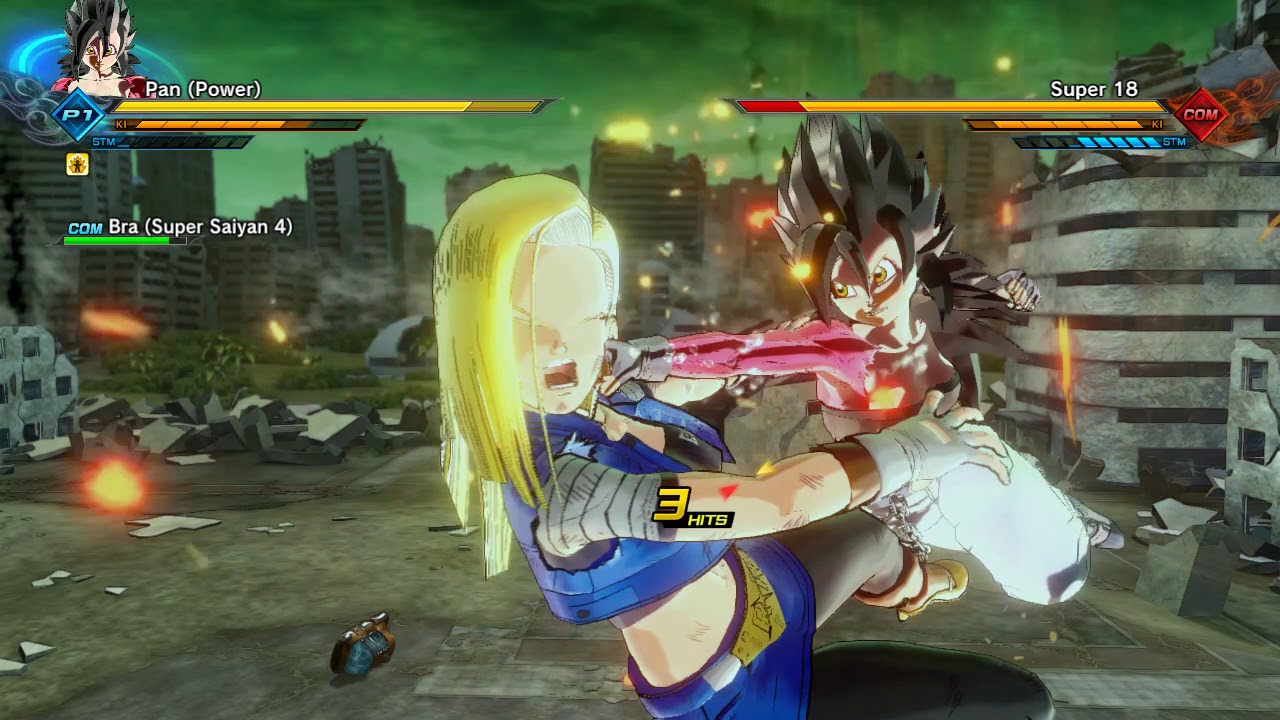 SSJ4 Pan & Bra vs Super 17 & 18