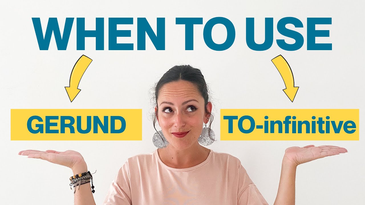 When to use GERUND (ing) and TO infinitive (to) 😎