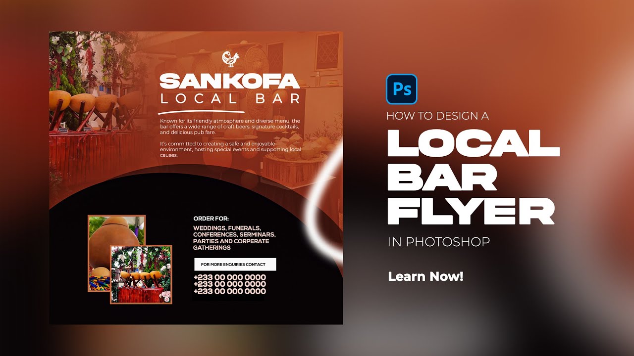 How to design a Local Bar Flyer in Photoshop: Step-by-Step Tutorial