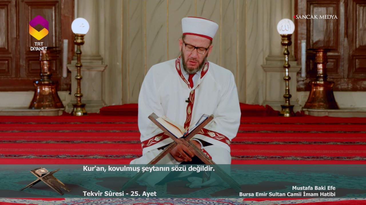 TRT DİYANET - İmam ve Kıraat / 41.Bölüm - Mustafa Baki Efe / Bursa Emir Sultan Camii İmam Hatibi