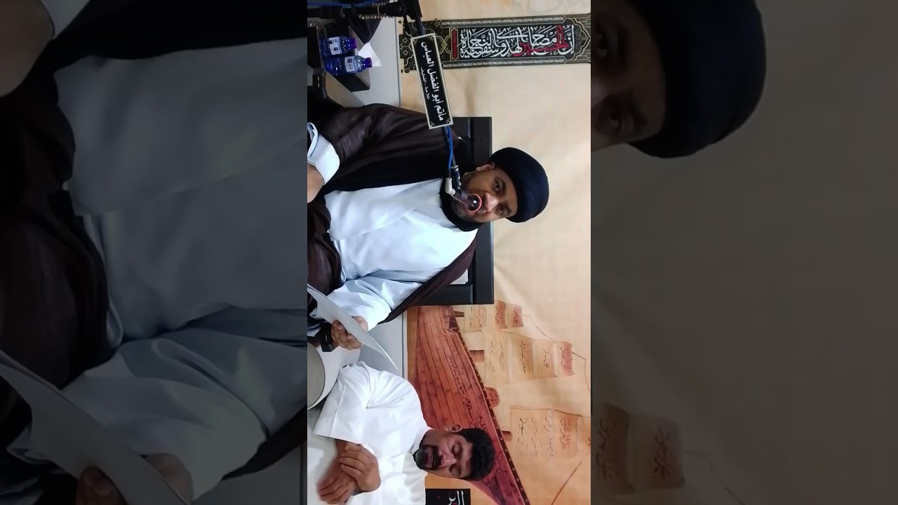 سماحة السيد مجاهد الخباز فى ذكرى مولد أمير المؤمنين ع فى ماتم ابالفضل العباس ع بالملاحة 12/7/1447
