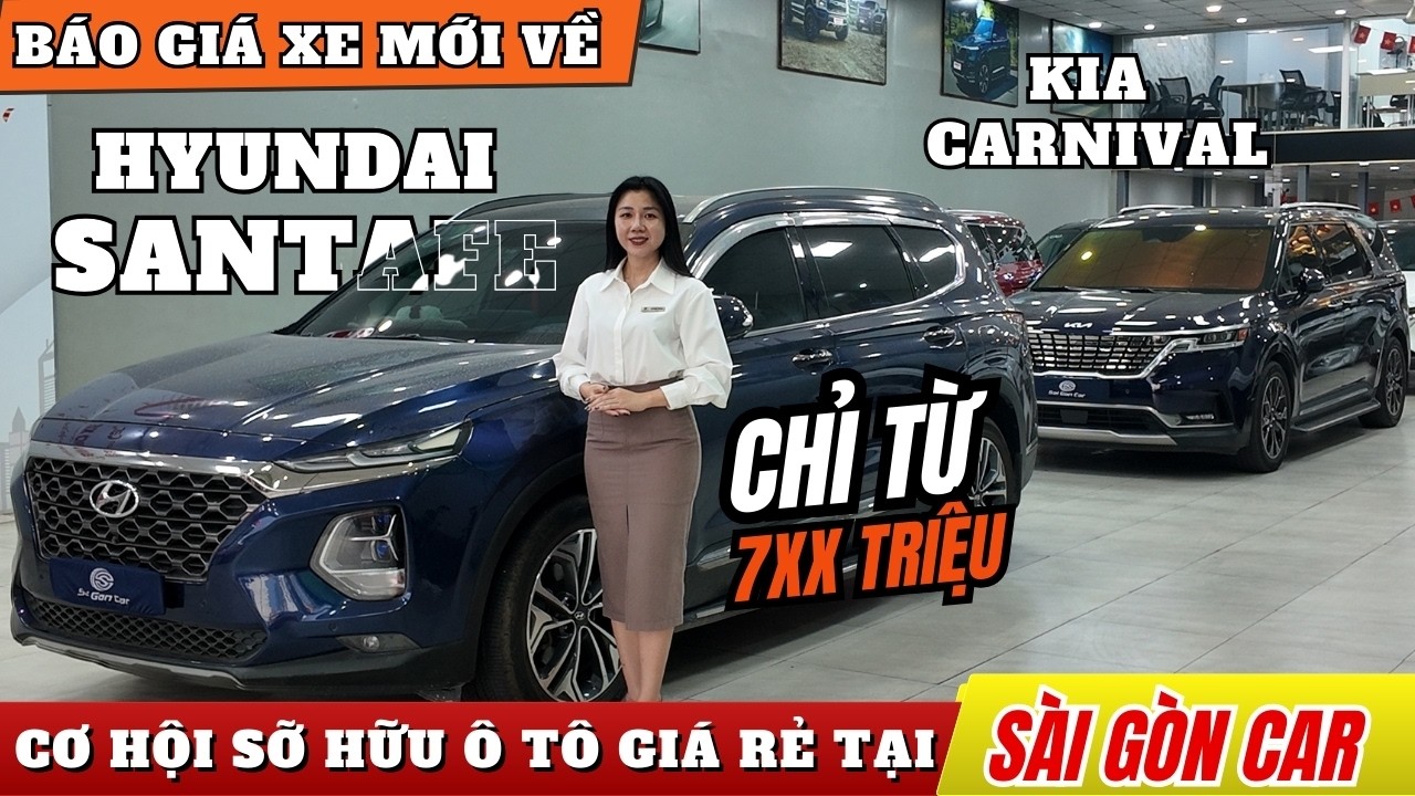 Cập Bến Thêm 2 Xe Hot | HYUNDAI SANTAFE Chỉ Từ 7xx Và Kia Carnival 2024 Tại Showroom Sài Gòn Car