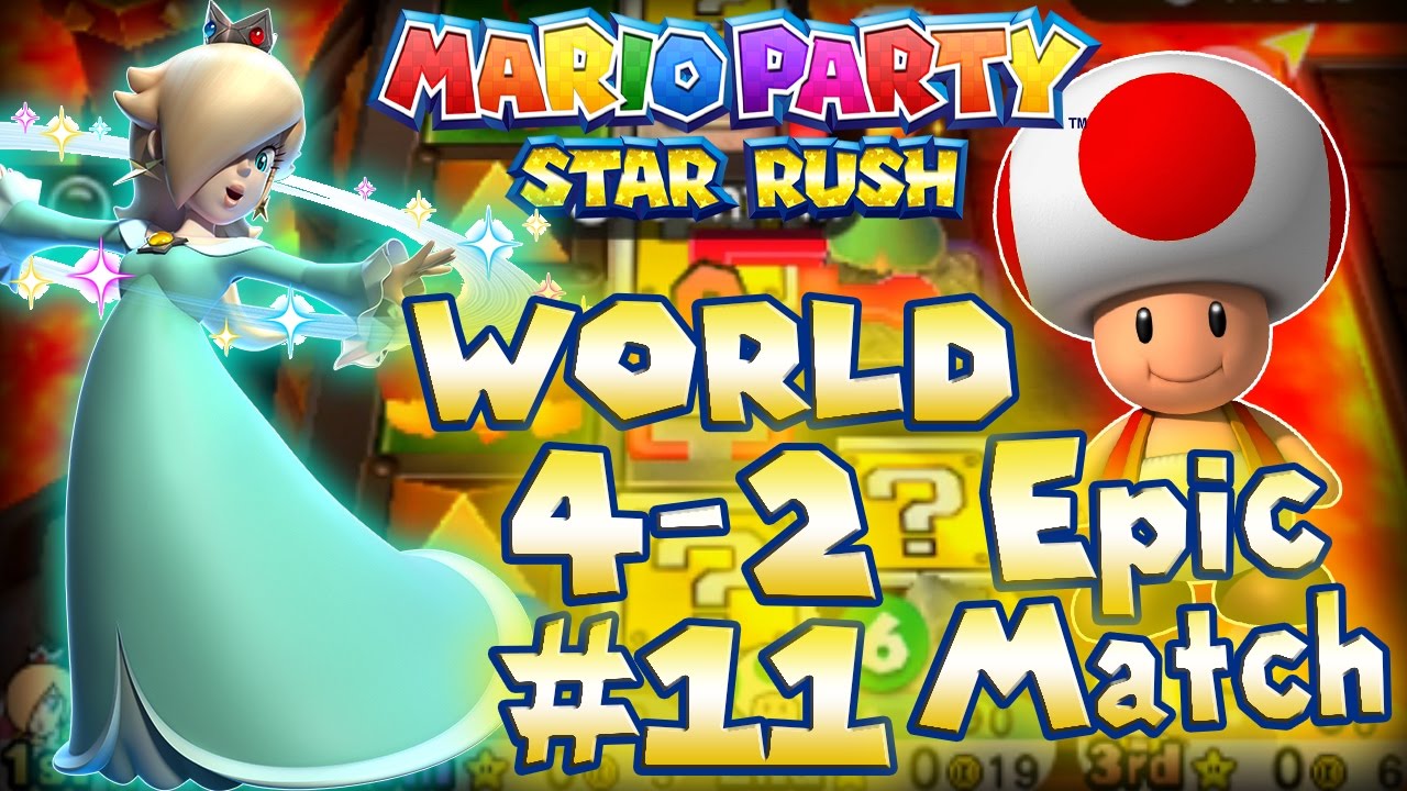 ABM: Mario Party Star Rush!! Прохождение #11 World 4-2 HD
