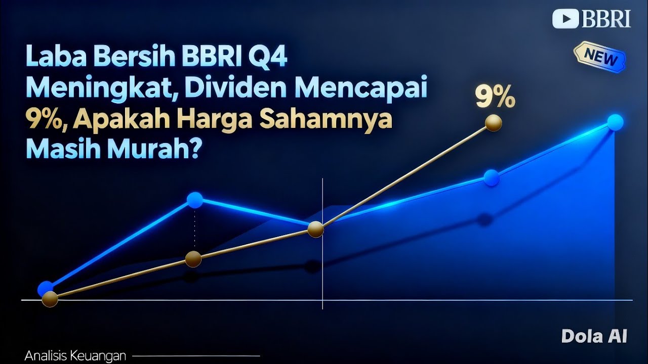 Laba Bersih BBRI Meningkat,Dividennya mencapai 9%,Apakah harga sahamnya masih murah???