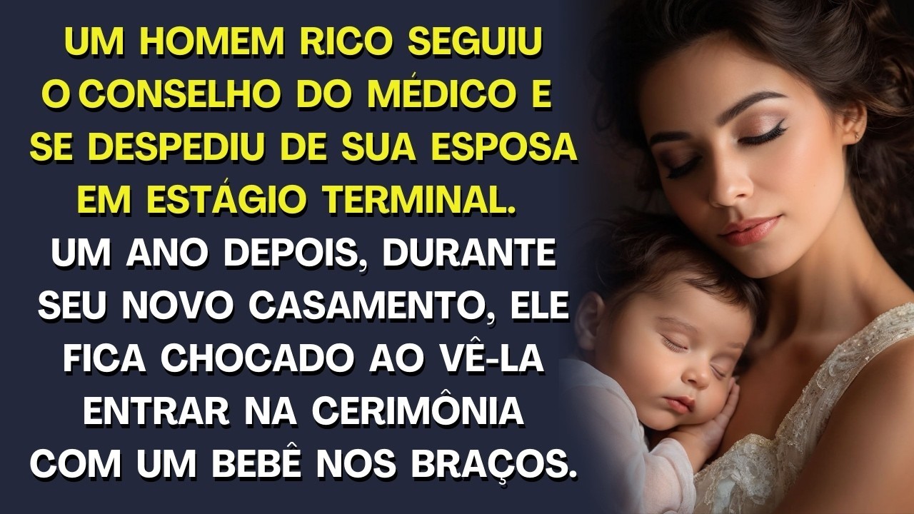 Homem se despediu de sua esposa em estágio terminal  Um ano depois, em seu casamento, ele a vê