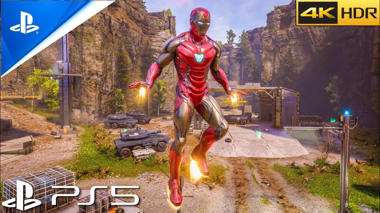 Геймплей за Железного человека | Прохождение игры Marvel Avengers (PS5) | 4K 60FPS, трассировка л...