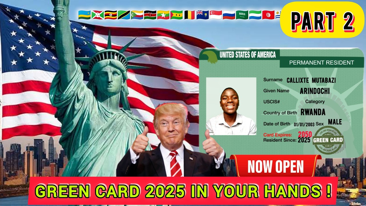Green Card Lottery 2027🇺🇲Dore Amakosa 5 Ukora Ukabura VISA Y'Ubuntu Ijya Muri USA | Part2