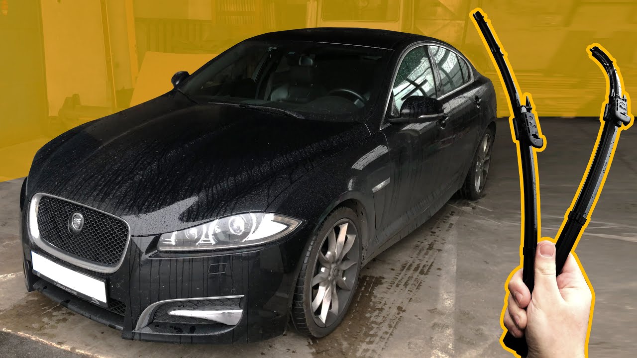 How to replace wiper blades on Jaguar XF (wiper service mode)