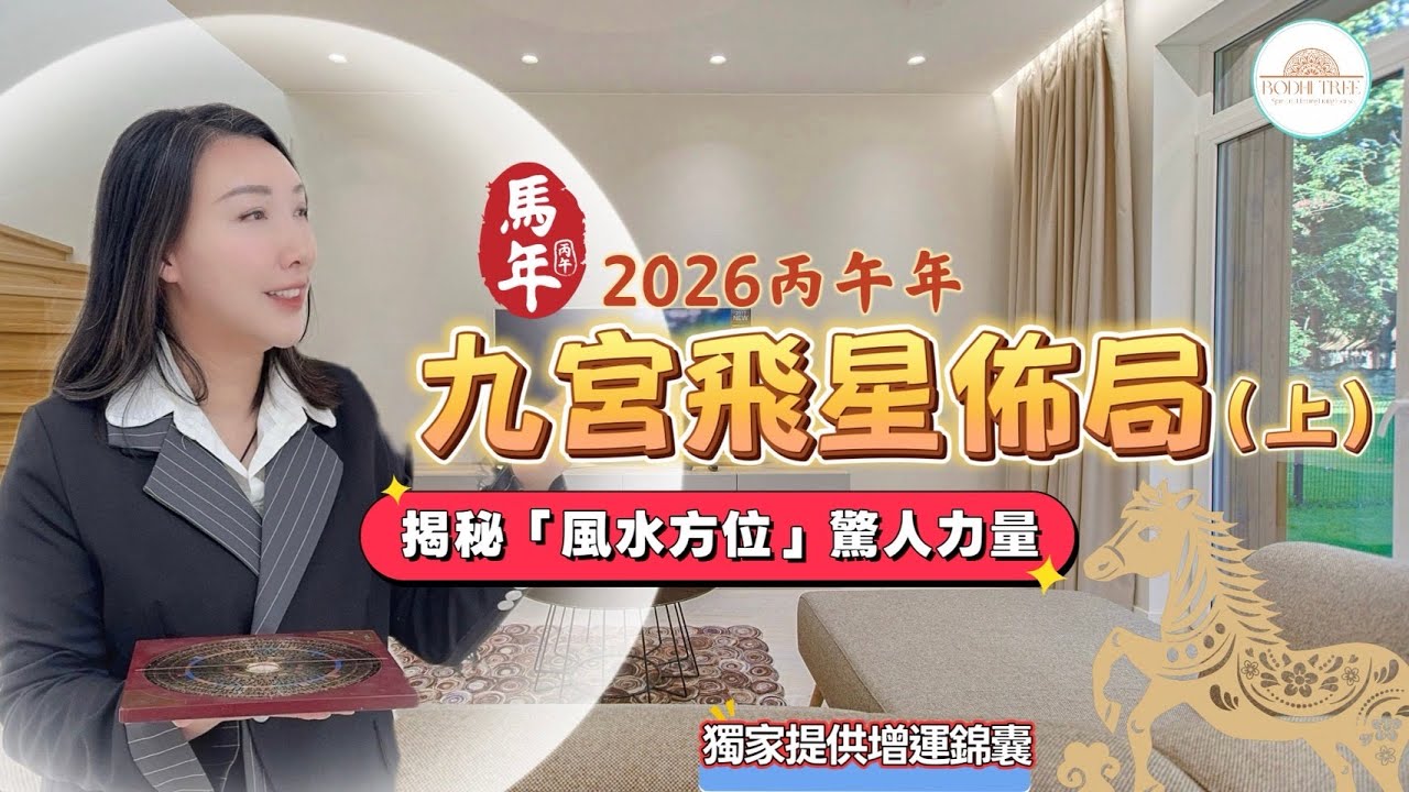 【玄學身心靈】2026丙午馬年九宮飛星上集｜太歲位｜破歲位｜三煞位｜桃花位｜病符位｜是非位｜文昌位