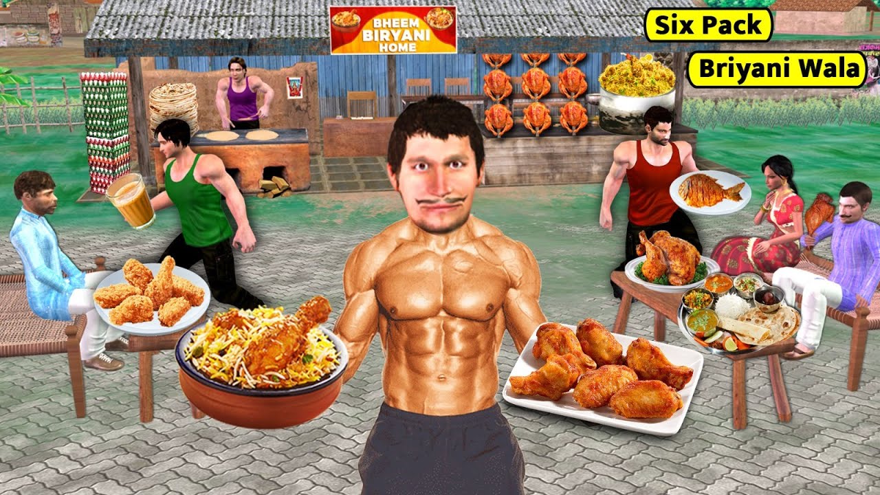 Six Pack Biryani Wala Hindi Stories Moral Stories Hindi Kahaniya Bedtime Stories Funny Comedy Video