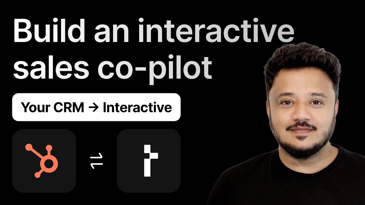 Building an interactive sales copilot with C1 & HubSpot MCP