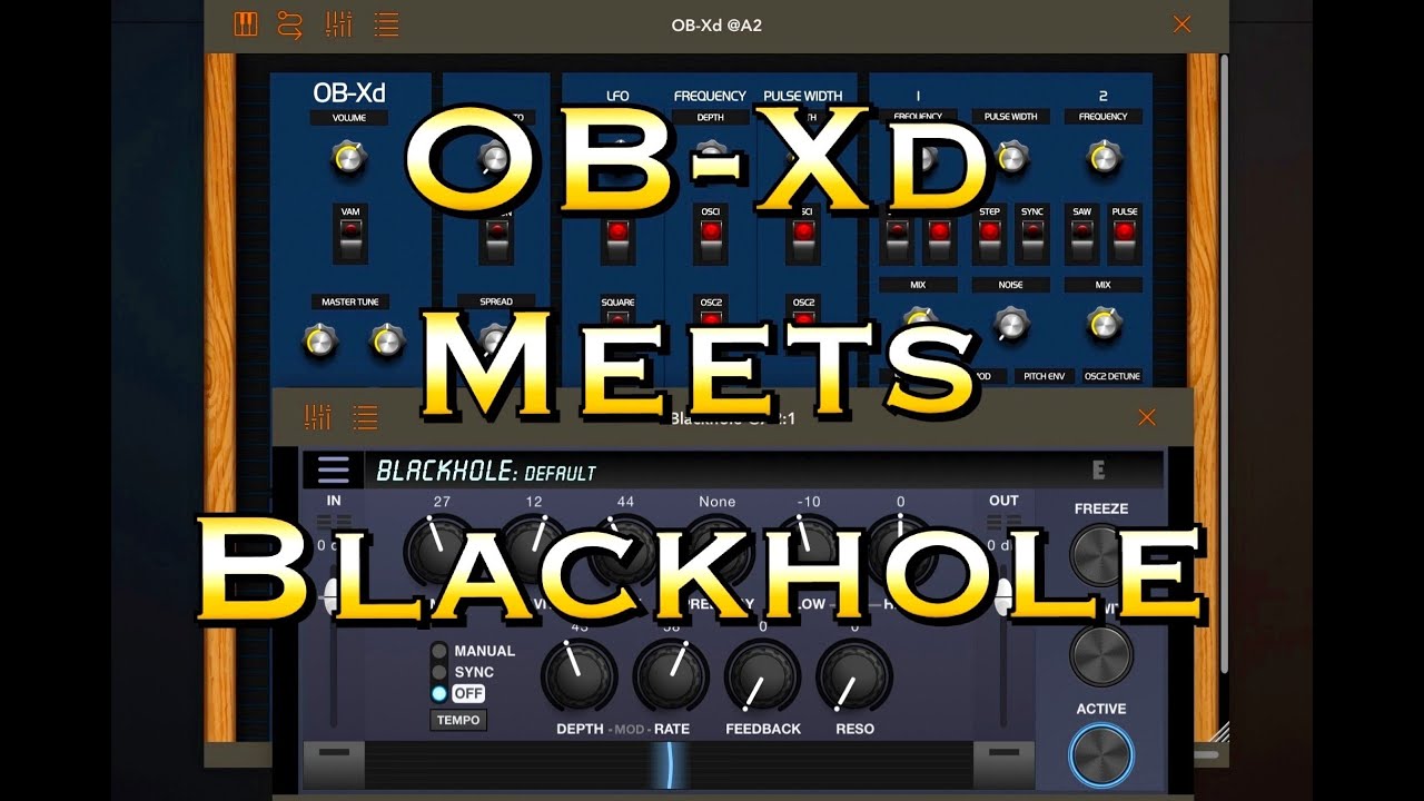 OB-Xd AUv3 Synth & Blackhole - Amazing Together - The BIG Sound Test for iOS