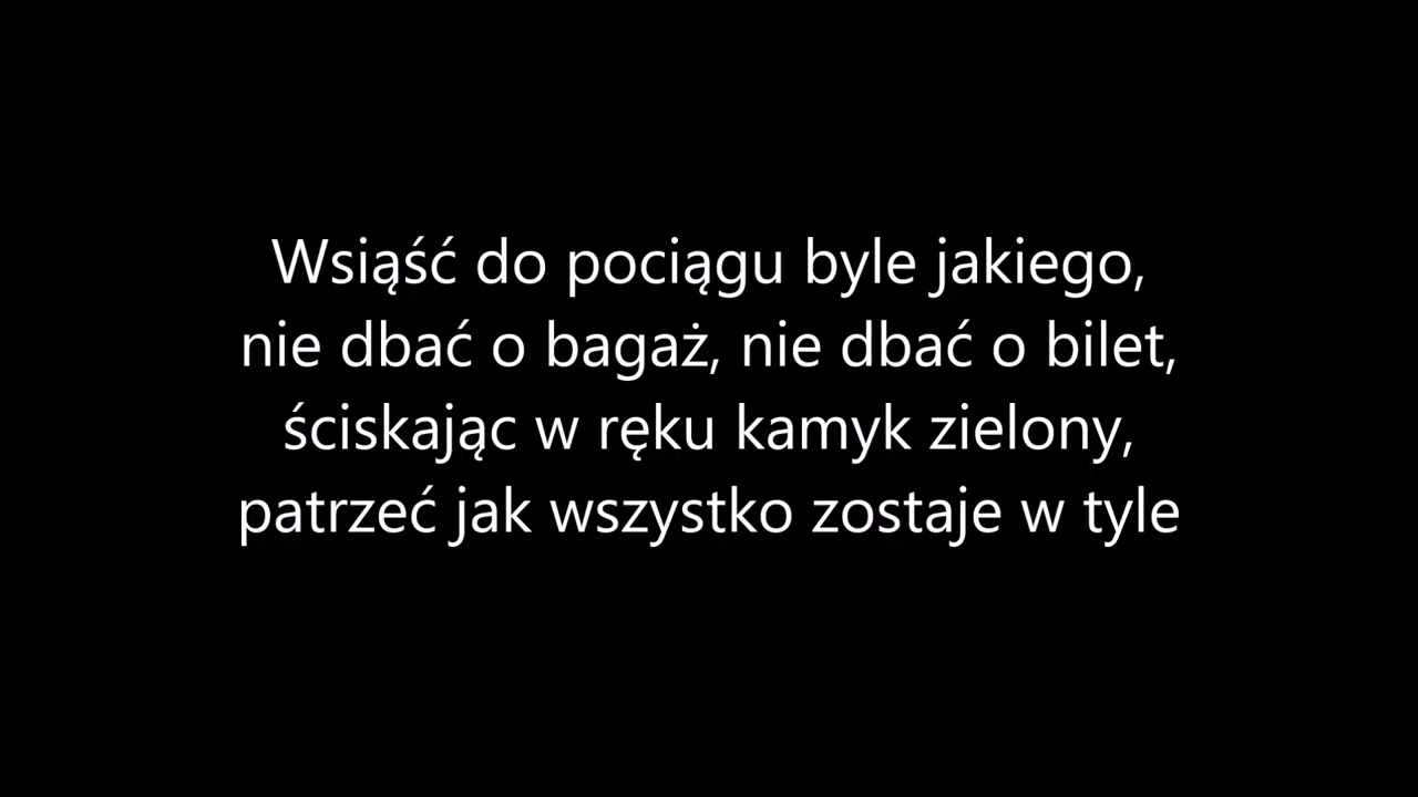 Maryla Rodowicz & Krzysztof Zalewski - Remedium (Wsiąść do pociągu) + Tekst