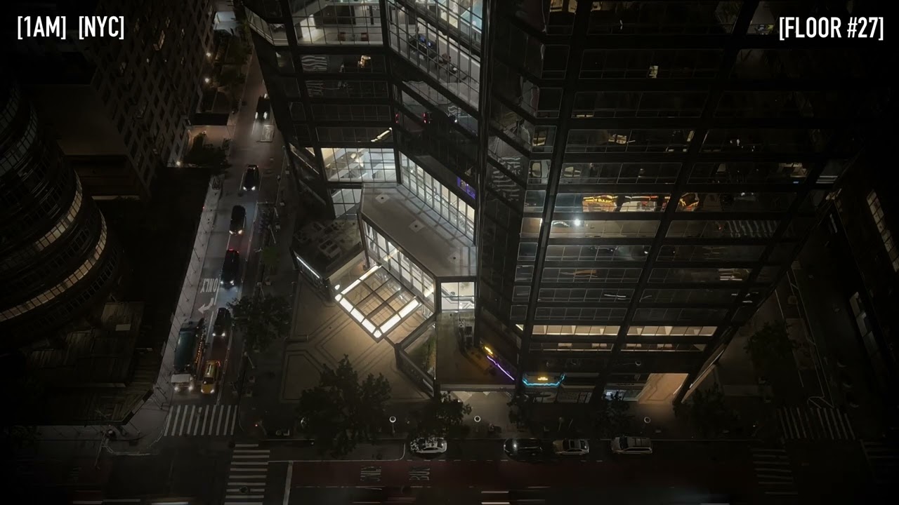 1AM in New York City On The 27th Floor