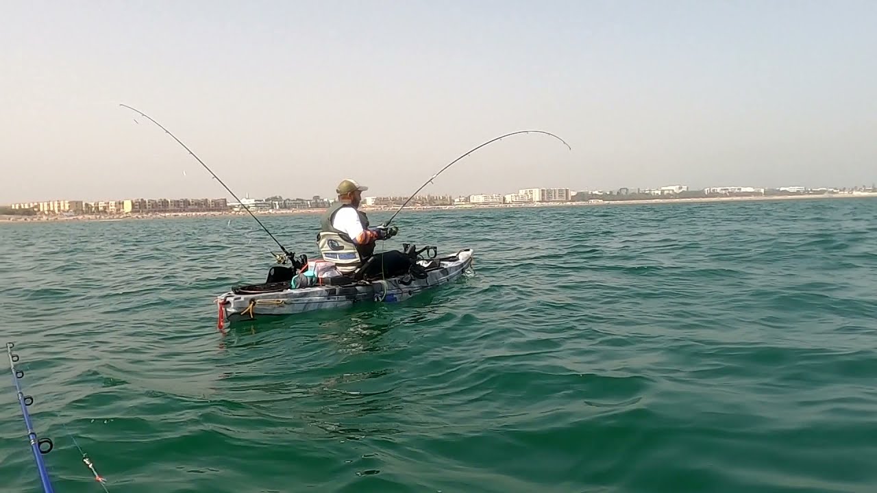 Pêche Baliste en Kayak au Maroc  ما كاين غا التقاوس .صيد سمك الذيب الشًّرس بالكاياك في المغرب