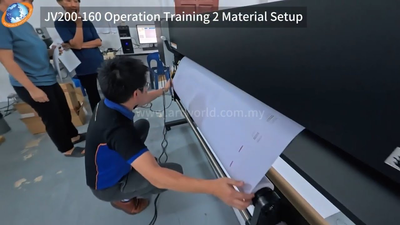 JV200 160 Operation Training 2 Material Setup