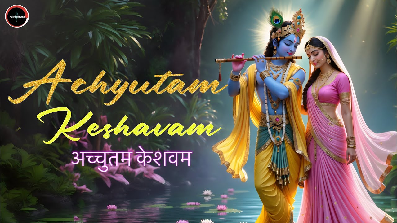 ACHYUTAM KESHAVAM KRISHNA DAMODARAM | VERY BEAUTIFUL SONG - POPULAR KRISHNA BHAJAN