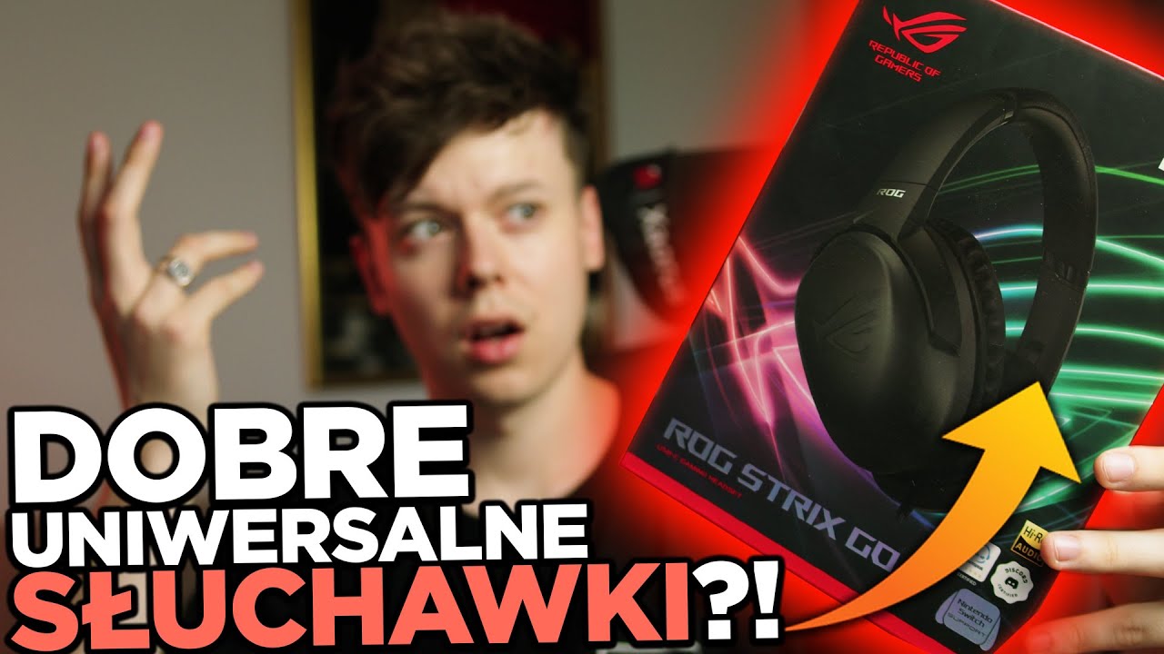 DOBRE SŁUCHAWKI UNIWERSALNE? 🤨 - ASUS ROG Strix GO USB | Test i recenzja