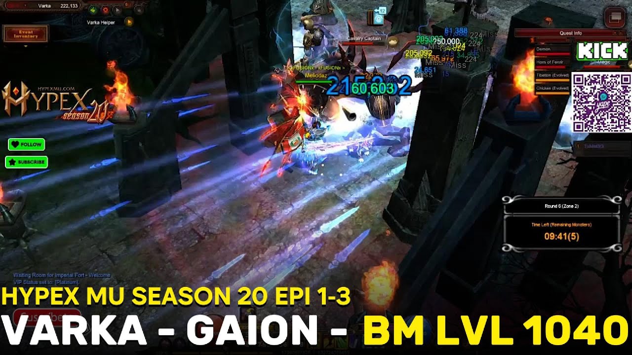 🔴VARKA GAION LVL 4 - HYPEX MU SEASON 20 EPI 1-3🔴