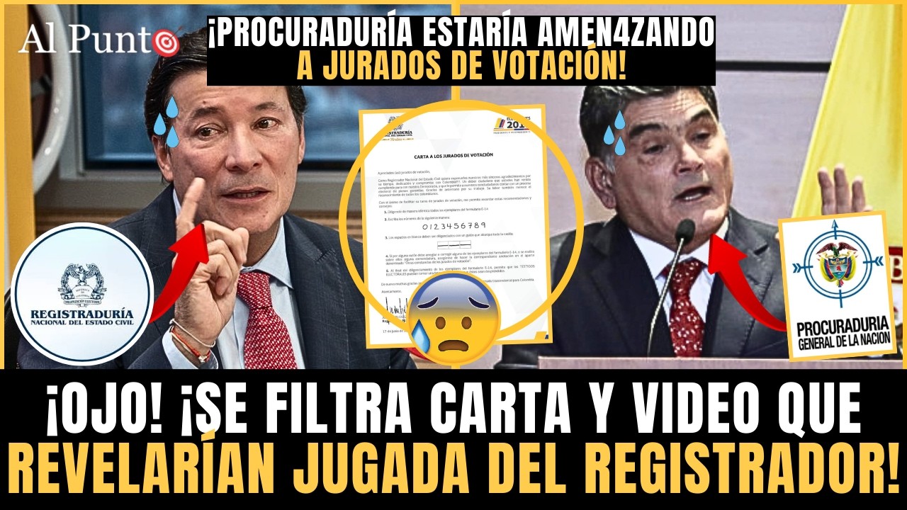¡VIDEO y CARTA dejan en JAQUE al registrador! REVELAN MENTIRAS sobre FORMULARIO ¡JURADOS AMEN4ZADOS!