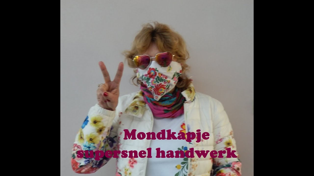 MONDKAPJE met elastiek - simpel, snel en zonder naaimachine