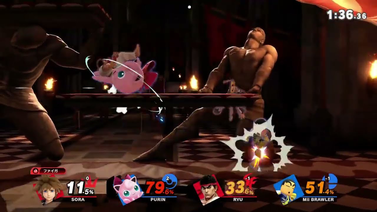 スマブラSP リプレイ チームタイム制 12992 [26年01月分]【プリン 快勝 2P自分】