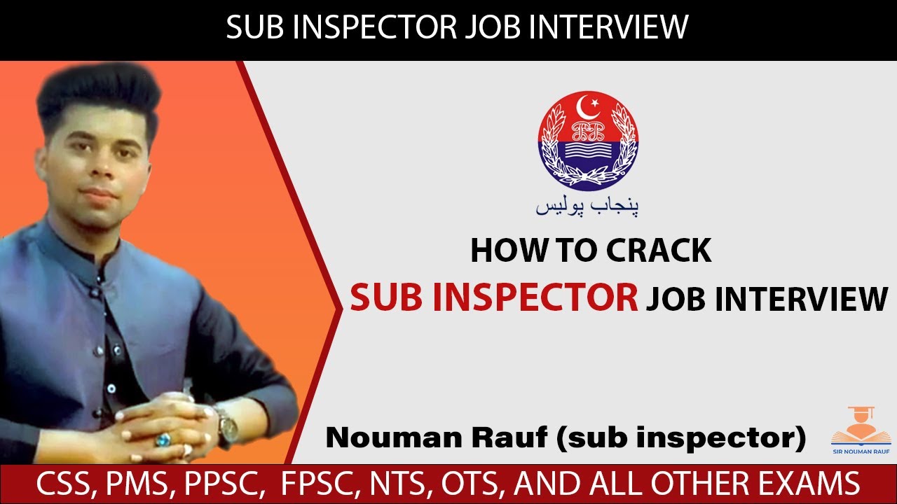sub inspector job interview || ppsc punjab police interview