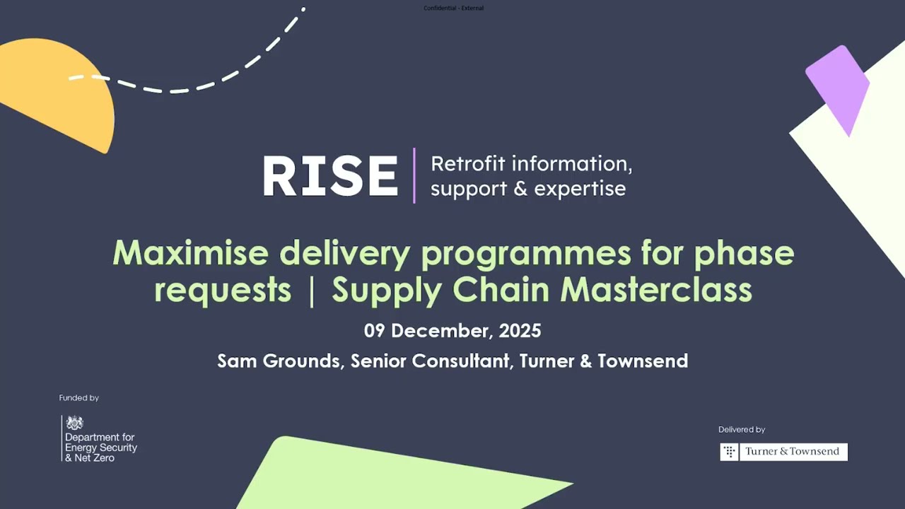 Maximising your delivery programmes and phase requests | RISE Masterclass
