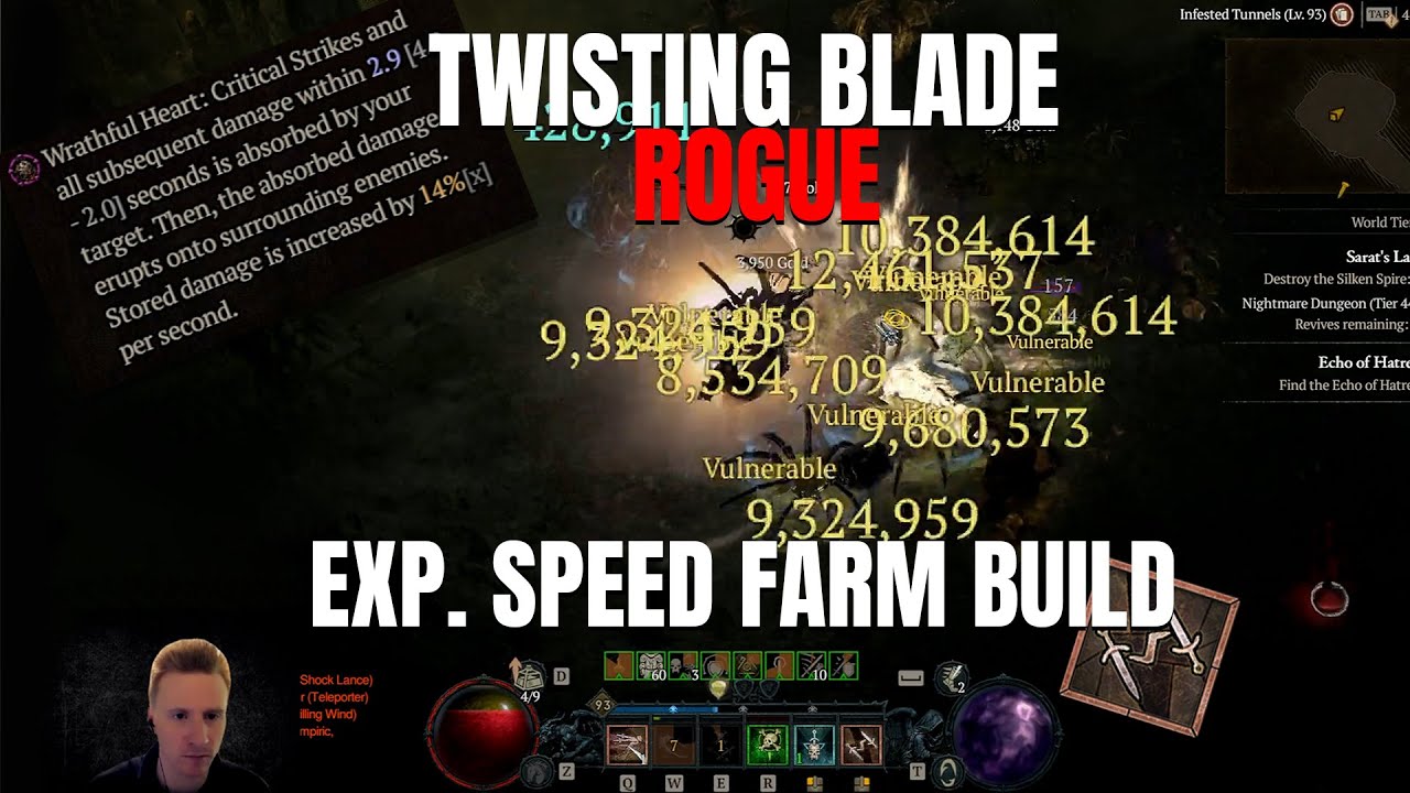 Season 1 Twisting Blade Rogue Exp Speed Farm Build