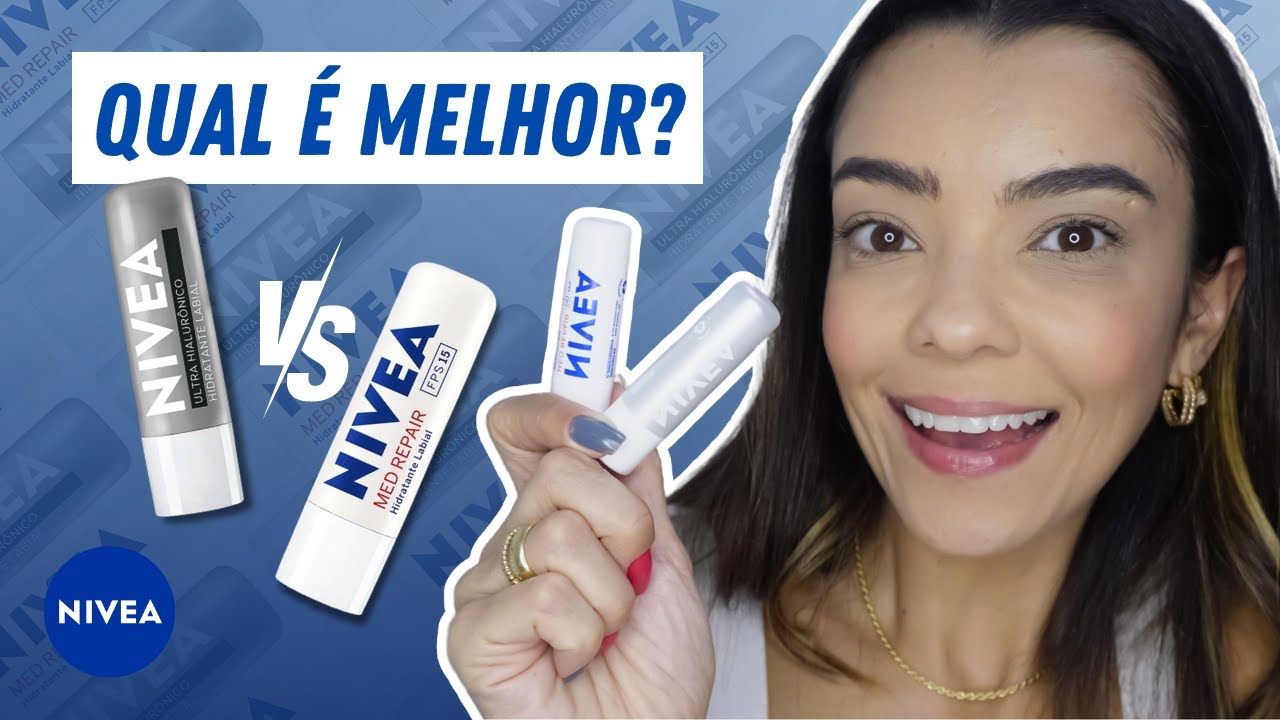 NIVEA ULTRA HIALURÔNICO x NIVEA MED REPAIR QUAL É O MELHOR? HIDRATANTE LABIAL