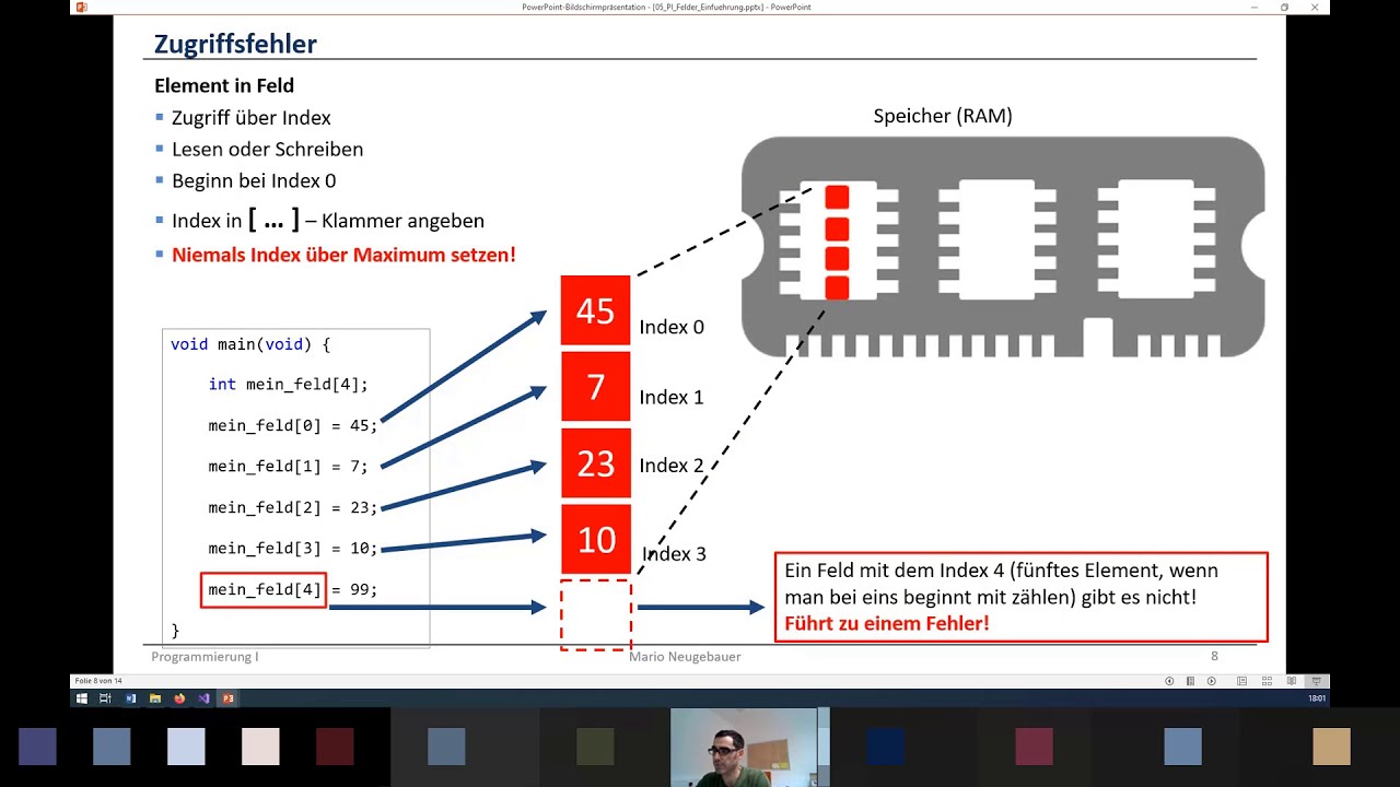 C - Einführung Felder