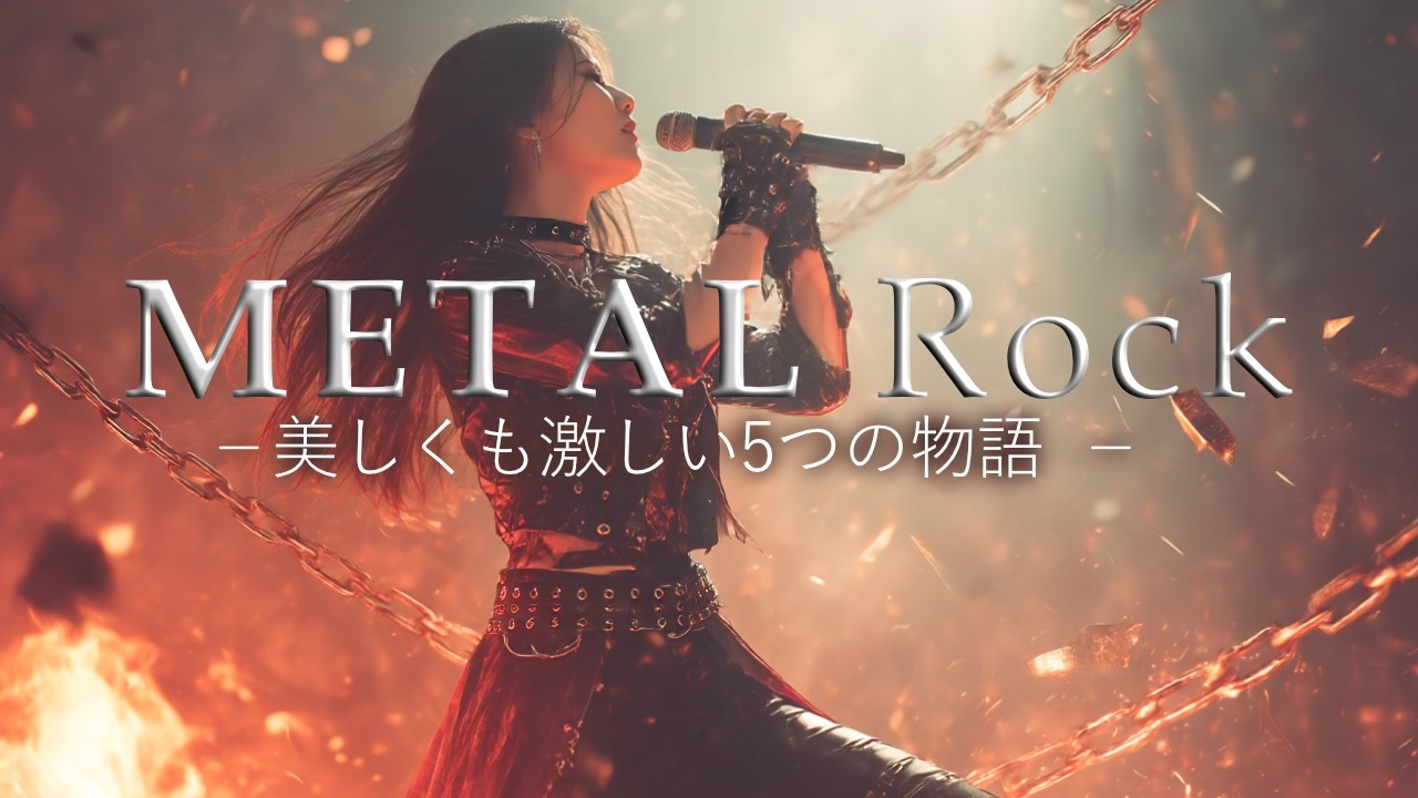 Metal×Rock🎧【女子メタルロック組曲】Unbreakable Flame｜5つの魂が燃えるエモ×メタルの物語🔥
