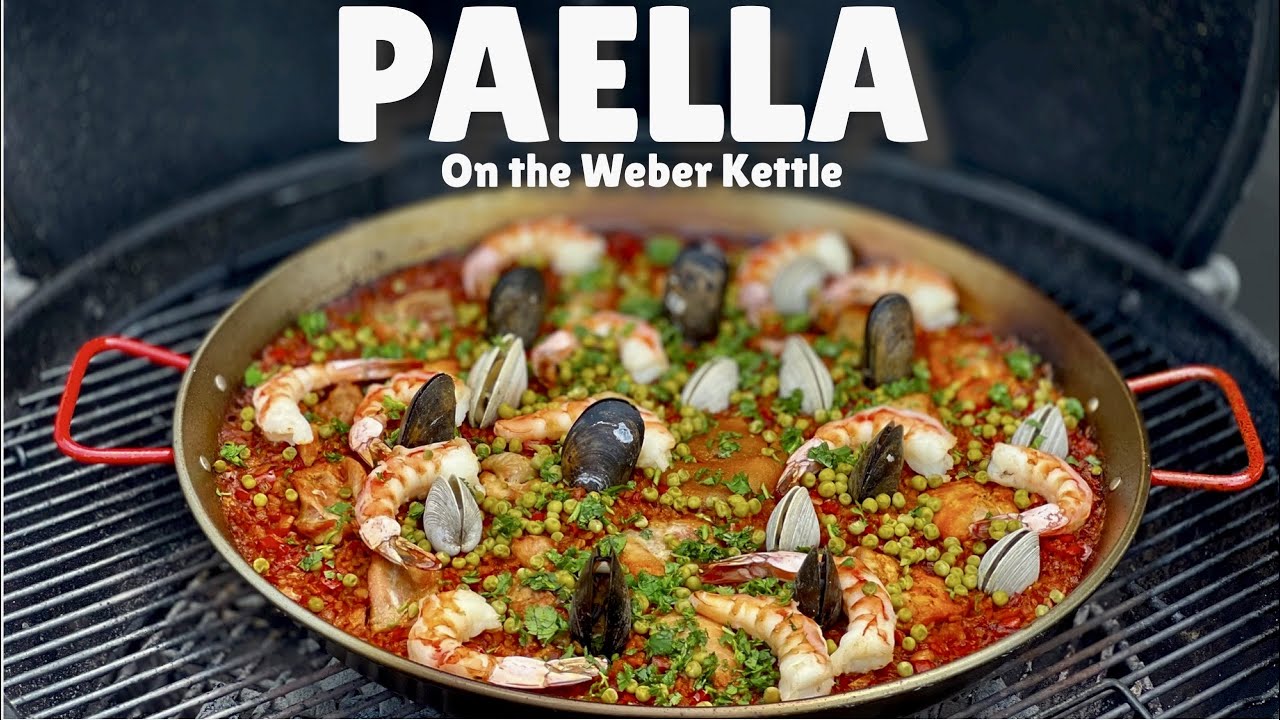 Paella on the Weber Kettle