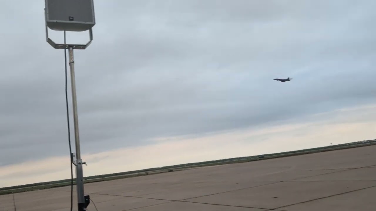 2025 Dyess AFB B-1 bomber high speed pass