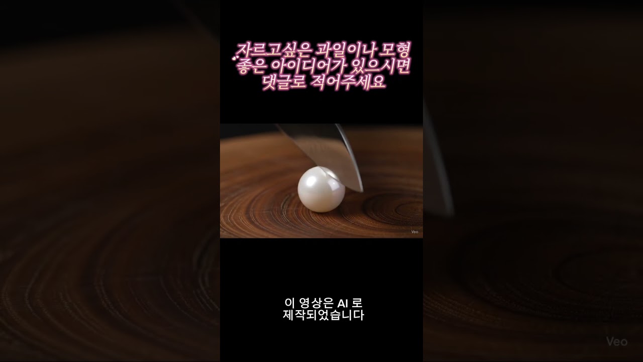 Glass Pearl Slice ASMR | 유리 진주 단면 