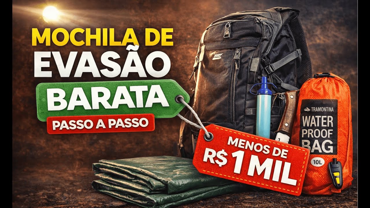 Bug Out Bag do Zero: O Que Eu Compraria Sem Gastar Fortunas