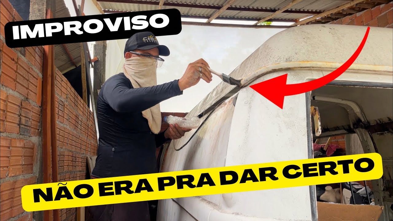 Resolvi a parte MAIS DIFÍCIL da frente da Kombi no improviso