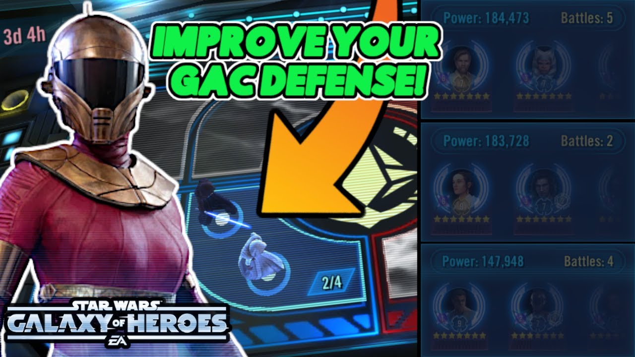 SETTING UNBEATABLE TEAMS: SWGOH GAC DEFENSE STRATEGY