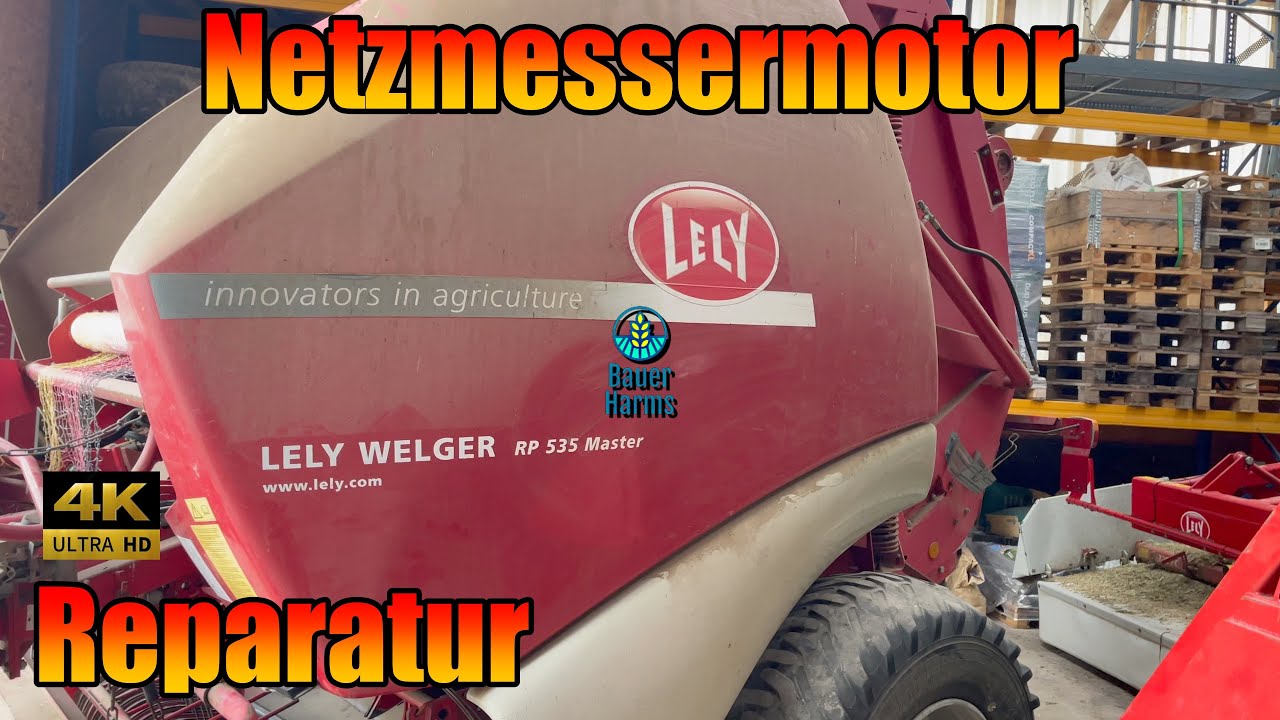 Welger Lely 535 Master von der Ruine zur Top Presse?Teil 3 Netzmesser Motor Reparatur nach 15 Ballen