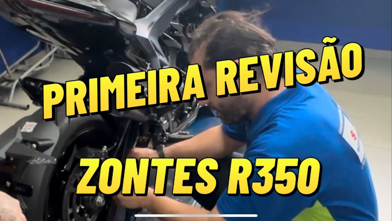 Primeira revisão da Zontes R350.